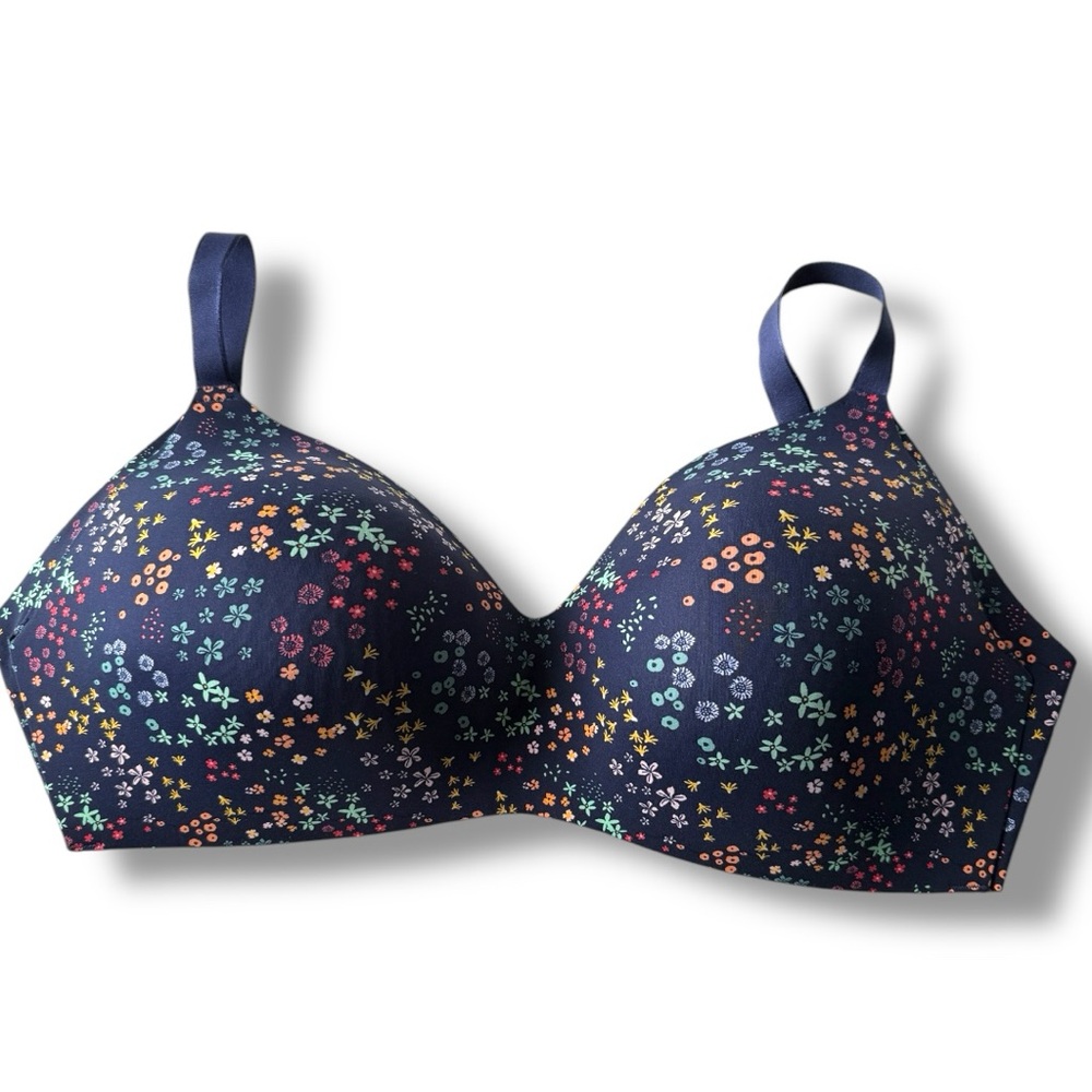 Knix WingWoman Navy Floral Bra Size 8++